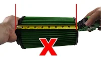 Incorrect way to measure height
