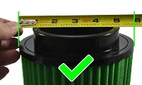Correct way to measure outside diameter - base