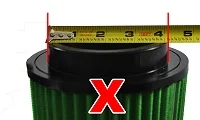 Incorrect way to measure outside diameter - base